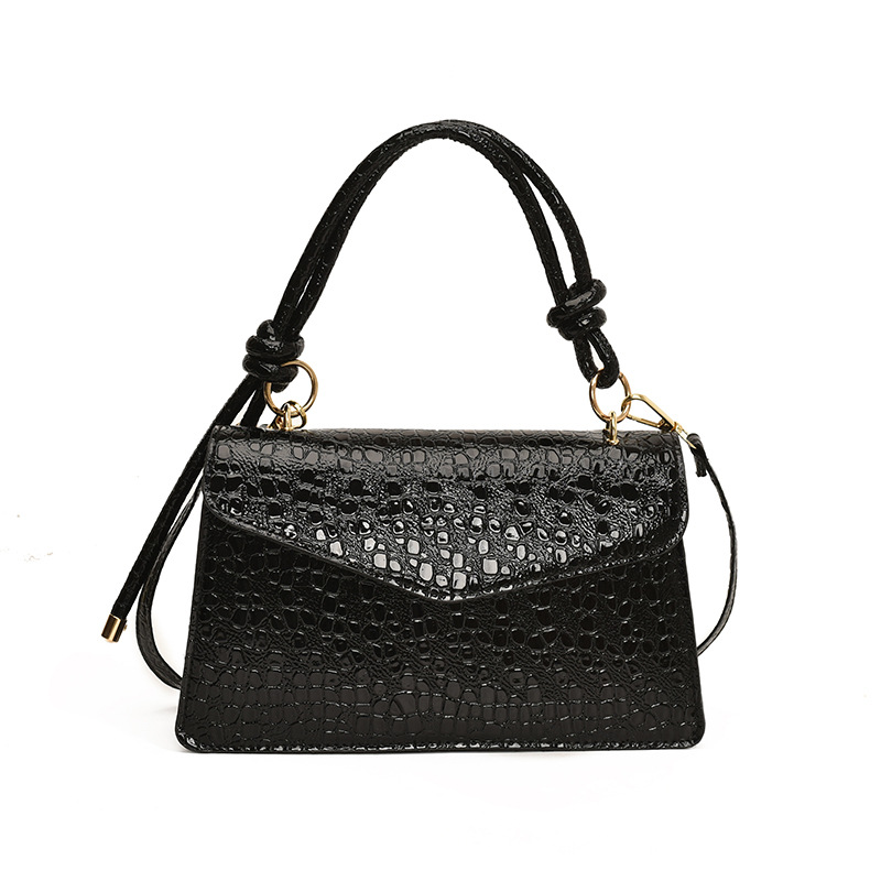 Cara brillante simple y elegante bolso coreano de nudo 2024, nuevo estilo extranjero, bolso de alto valor, bolso pequeño.