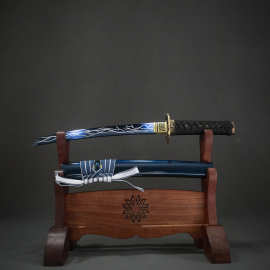 龙泉周匠武士刀短刀胁差日本刀东洋居合刀wakizashi外贸 未开刃