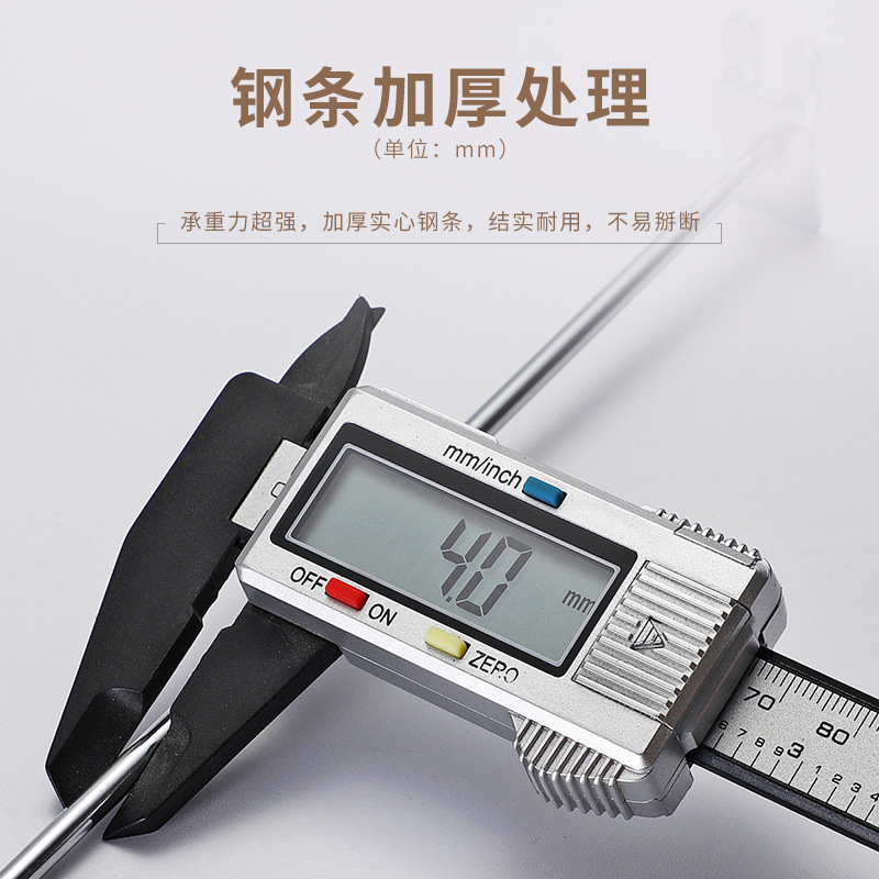 铝槽板挂钩铝合金槽条挂钩商品货架钩子凹凸槽饰品展示架挂钩加粗