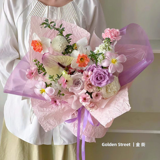 Waterproof Snow Nai Paper Wholesale Flower Packaging Material diy Hand Knead Paper Flower Bundle Packaging Snow Nai Paper Waterproof Copy Paper