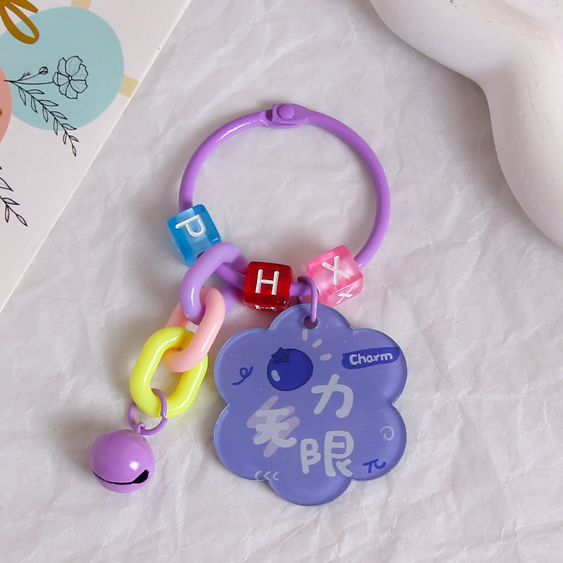 Brand creative acrylic protective amulet, keychain, transparent pendant, bag decoration, decorations