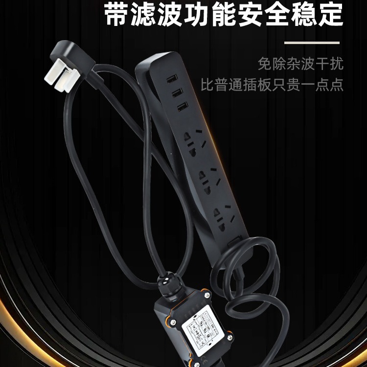 EMI power filter purifier 220V AC single-phase line anti-interference plug HIFI audio socket module