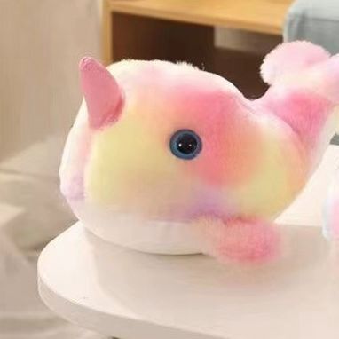 Eight-inch unicorn dolphin plush toy unicorn whale figure toy wedding confetti plush toy figure