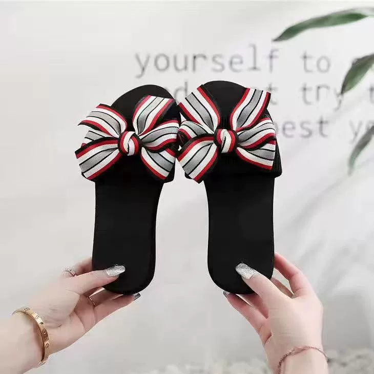 Сандалии интернет-знаменитостей, шлепанцы, женские летние уличные сандалии на плоской подошве, пляжная обувь, женские тапочки, Нескользящие шлепанцы