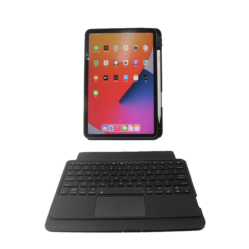 For 2021 New iPad Pro11 Bluetooth keyboard leather case 10.5 pen slot Apple 12.9 tablet protective case