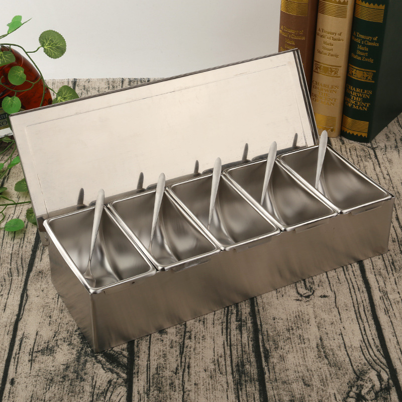 304 stainless steel seasoning box Multi -in -one seasoning box…