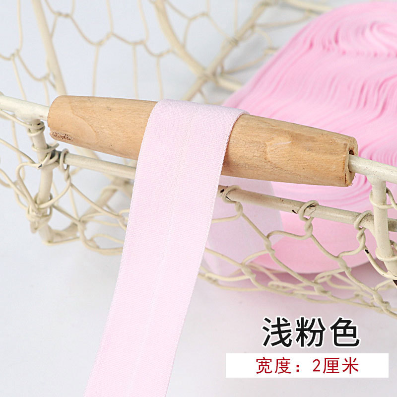 Tira de borde elástico de algodón accesorios de tela tira de borde de ropa de bebé cinta ropa interior banda elástica correa de tela plegable