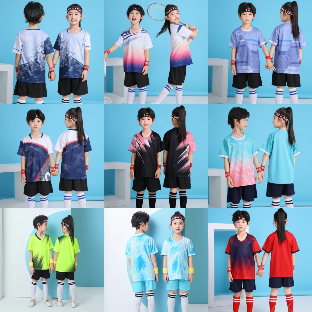 Children's Clothing Children's Badminton Suit Boys and Girls Student Competition Sports Training Clothing Table Tennis Clothing Volleyball Clothing
