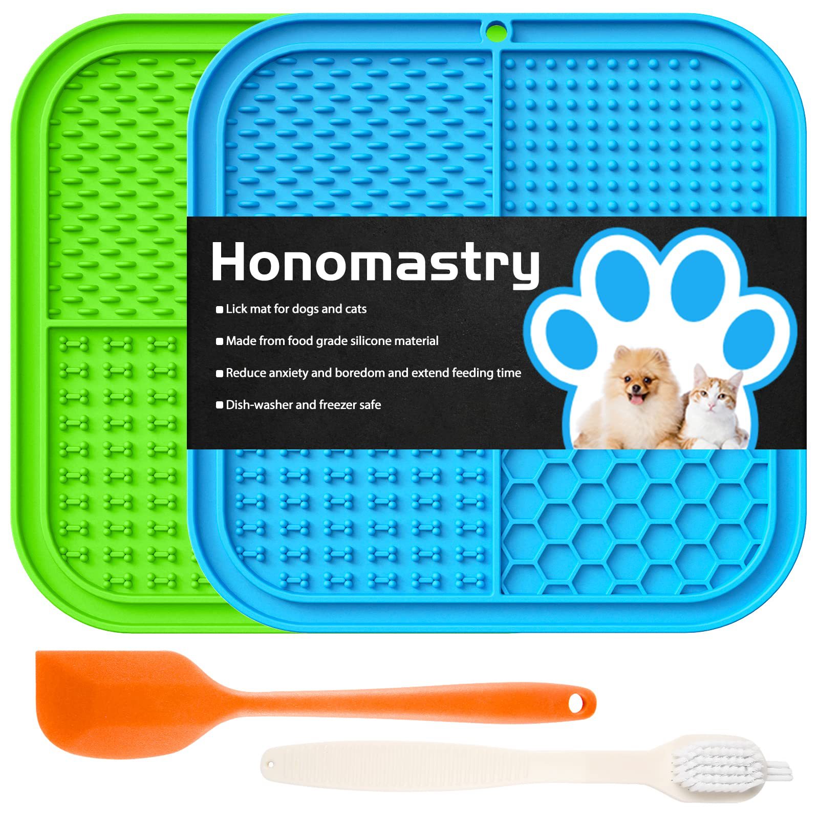 Almohadilla para lamer para mascotas de Amazon, juego de comida de silicona para mascotas con ventosa