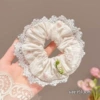 59#Camellia lace large intestine ring