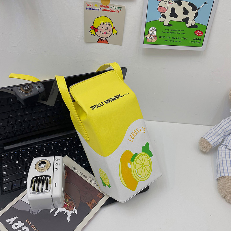 Small Pu Leather Fruit Square Buckle Crossbody Bag display picture 62