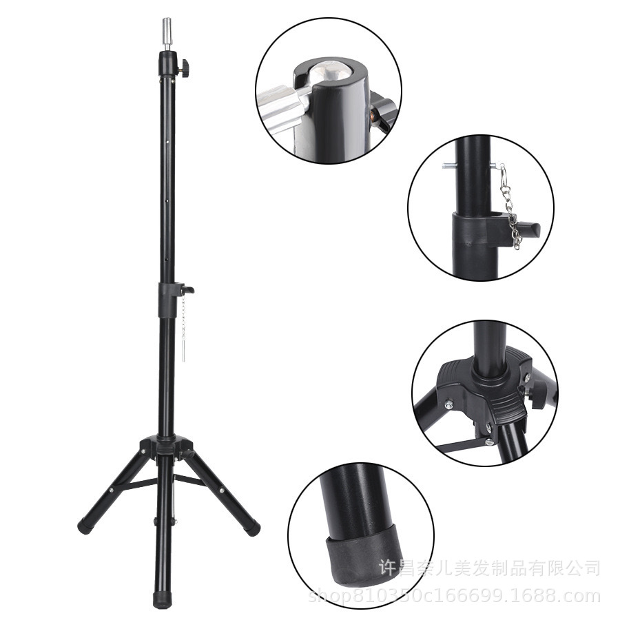 Soporte para cabeza de maniquí, soporte para cabeza de maniquí de peluquería, soporte para cabeza de entrenamiento, trípode de peluquería con soporte de suelo