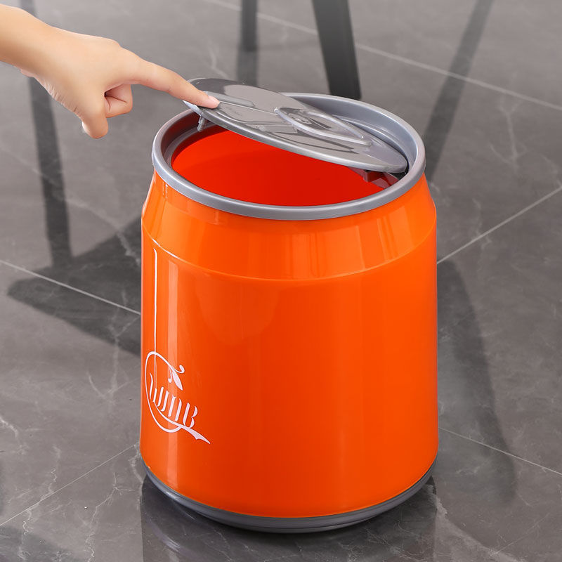 Coca-Cola basura latas prensas creativas en línea popularidad doméstica con cubierta sala de estar gran contenedor cesta de papel de baño