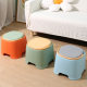 Thickened plastic stool with handle household adult living room dining table chair non-slip bench bathroom coffee table small bench