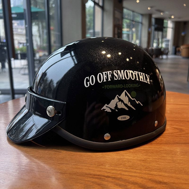Compatible retro electric helmet