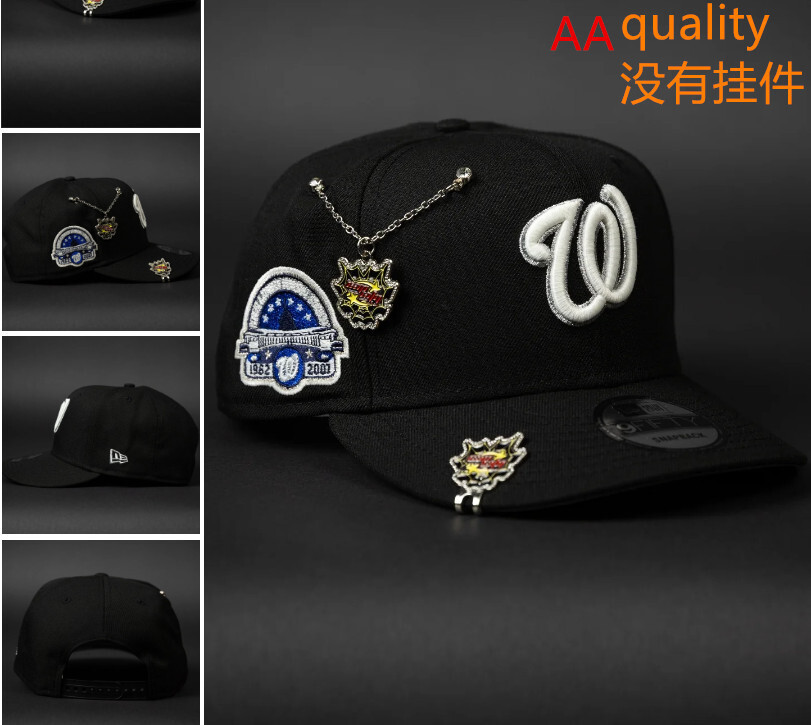 Comercio exterior transfronterizo al por mayor 2026 AA gorra de boca de pato bordado tridimensional ajustable gorra de hip-hop Yankees Dodgers
