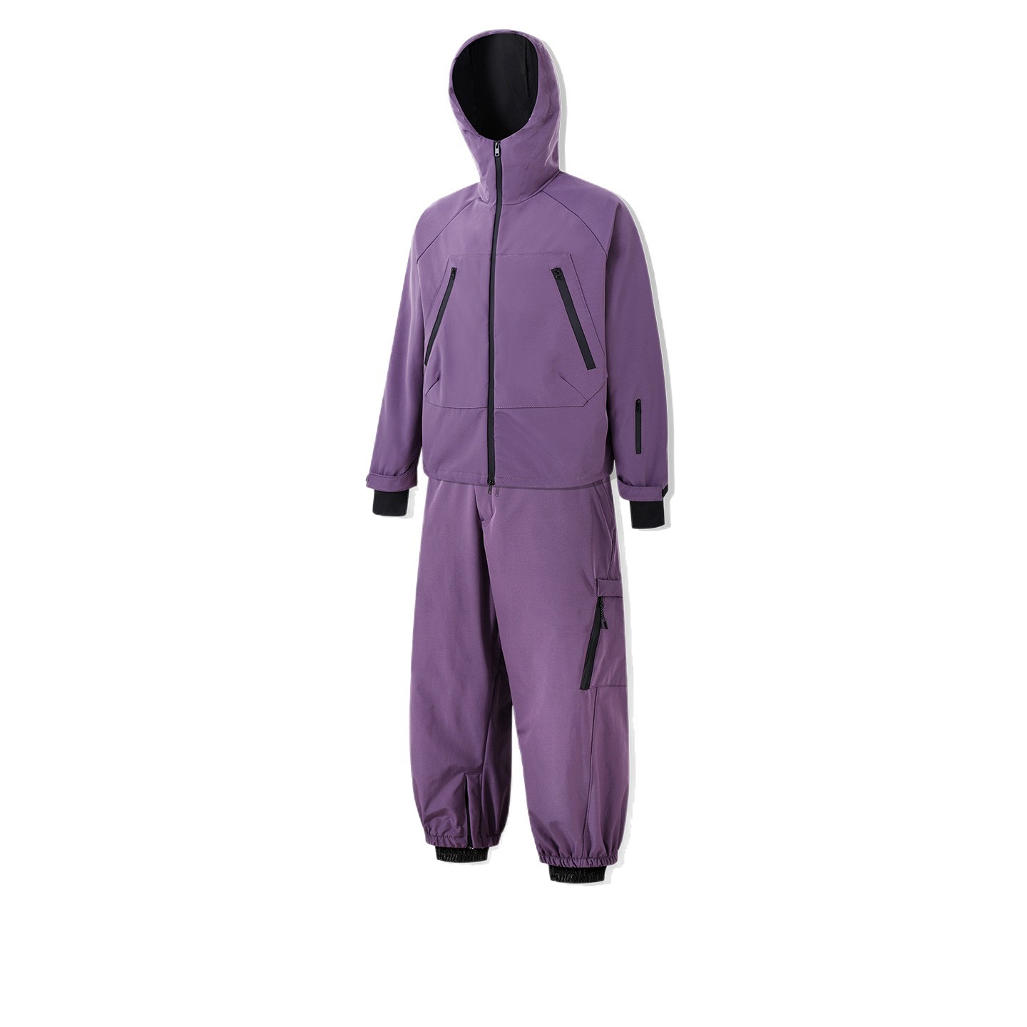 Set de ropa de esquí para hombres y mujeres, esquí de dos piezas, pantalones de nieve resistentes al viento y al agua, al aire libre