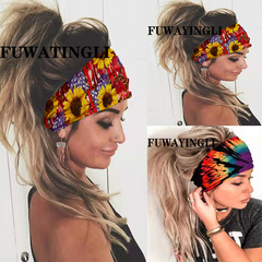 Headscarf for Women - Summer New Yoga Sports Headband, Sun Protection, Printed, Breathable, Shower Proof, Outdoor Headband