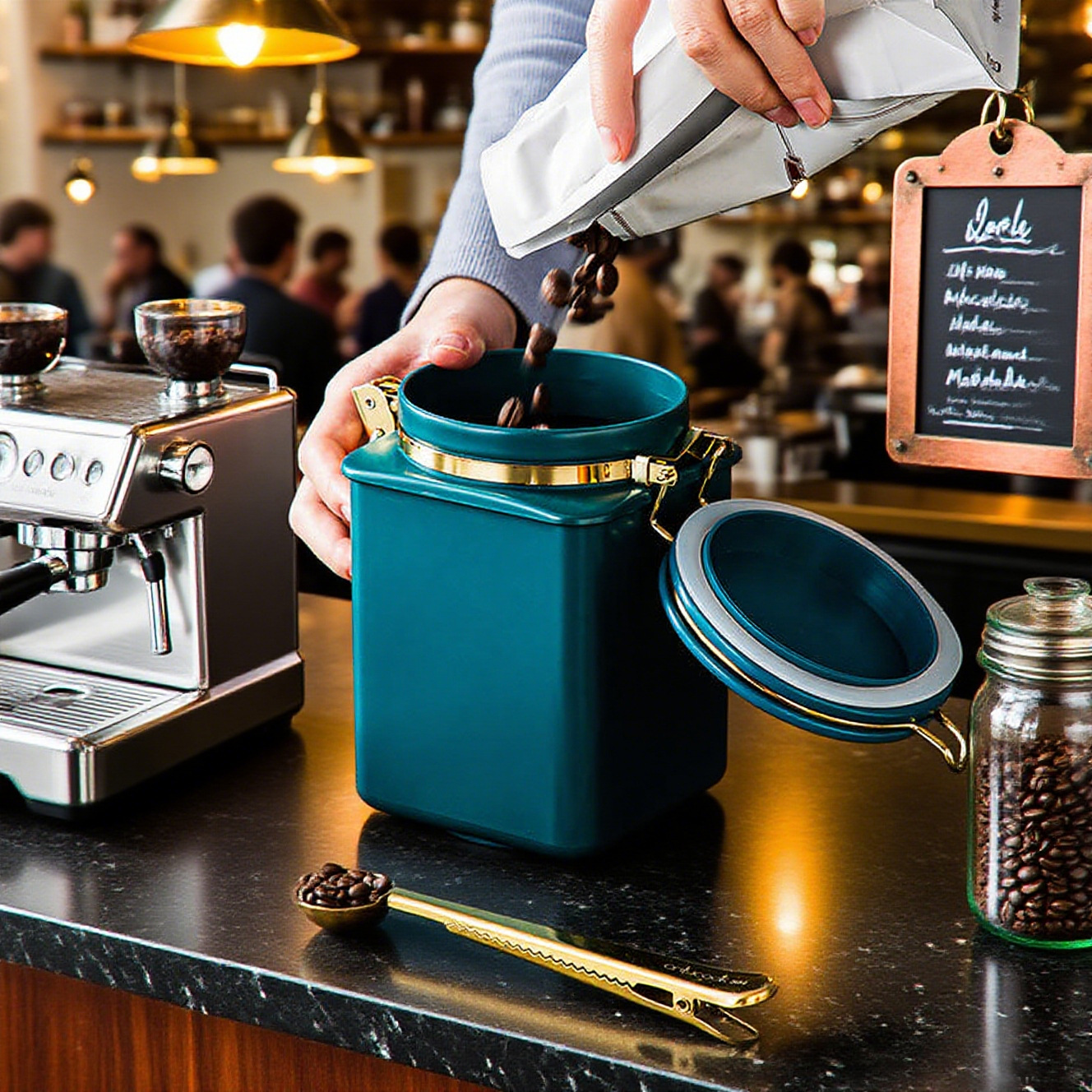 Coffee Can Sealed Can One-Way Exhaust Valve Coffee Bean Powder Storage Can Fresh Tea Snacks Dried Fruit Storage Can