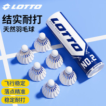 乐途正品羽毛球鹅毛耐打飞行稳定专业训练比赛用球6/12只装硬球头