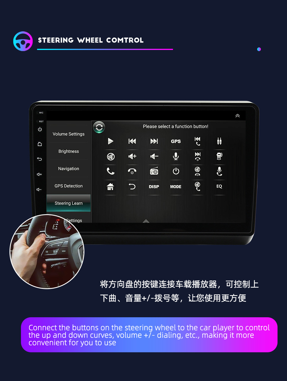 Suitable for 03-12 Fiat 500 Panda Central Control Navigation Screen Lingya Car Reversing Camera Car Navigation