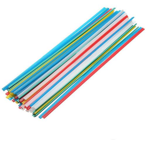 Car bumper repair machine plastic welding machine welding gun PP plastic welding rod white yellow red blue modified green five colors 50pcs