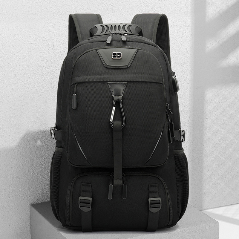 Factory Direct Sales Swiss Army Knife Backpack, Customized Oxford Cloth Men's Computer Bag, Casual Simple Travel Bag
