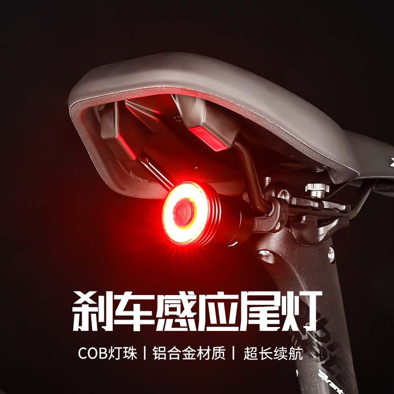 Eslnf Bicycle Tail Light Mountain Road Bike High-Brightness Warning Light Smart Brake Sensor Light Outdoor Cycling Light