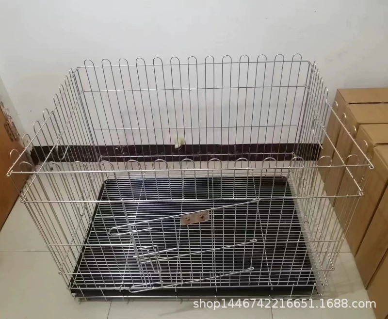 Клетка для собак из нержавеющей стали не ржавеет, бегущая клетка, забор для домашних животных, забор, витрина, складная из четырех предметов снабжения