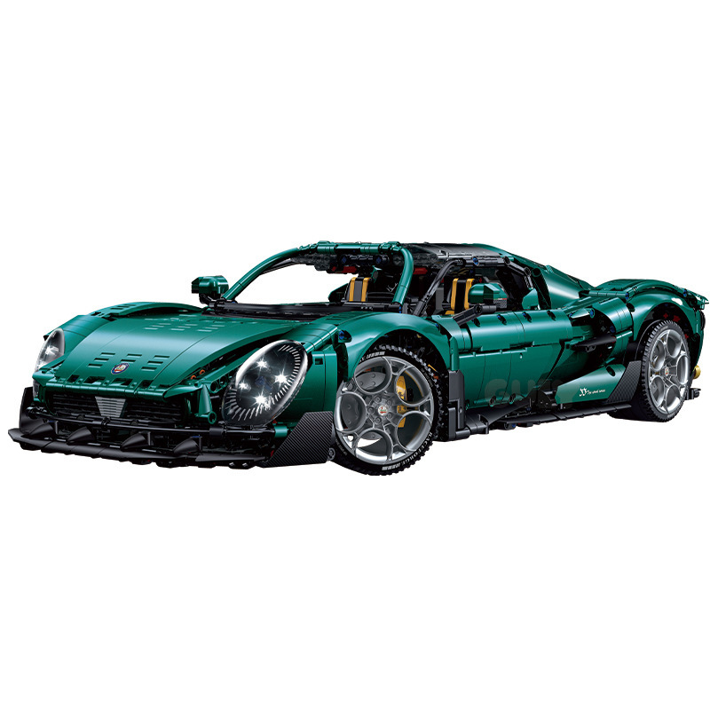 Gu Li 10621 Ah Erfalo Miou 1:8 modelo difícil ensamblado pequeño coche deportivo de partículas bloques de construcción modelo de coche de juguete
