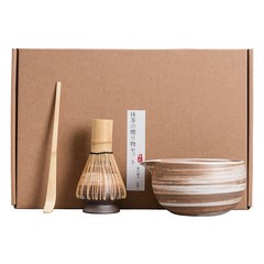 日本式抹茶用茶道具セット茶こし竹抹茶ブラシ百本立宋代茶道禅意抹茶茶碗