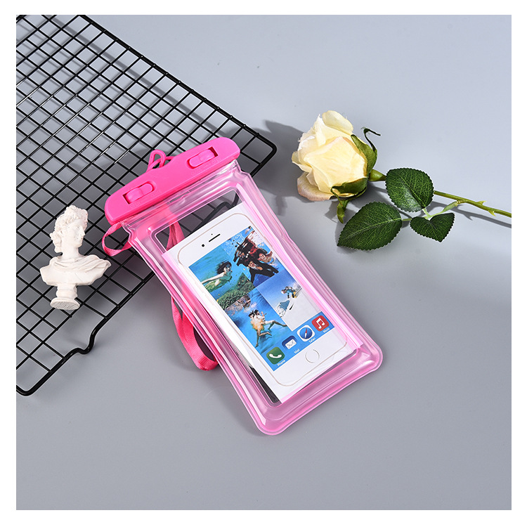 Grande clip teléfono celular bolsa impermeable airbag flotante flotante natación parque acuático anticolisión cubierta impermeable se puede imprimir image 6