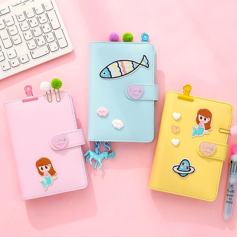 ネット赤手帳セットかわいい少女日記本杖素材ツール材料テープシール礼箱セット|undefined