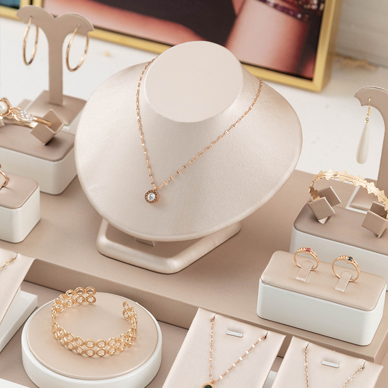 Necklace display stand neck live broadcast necklace model vertical jewelry display stand necklace hanger jewelry display props