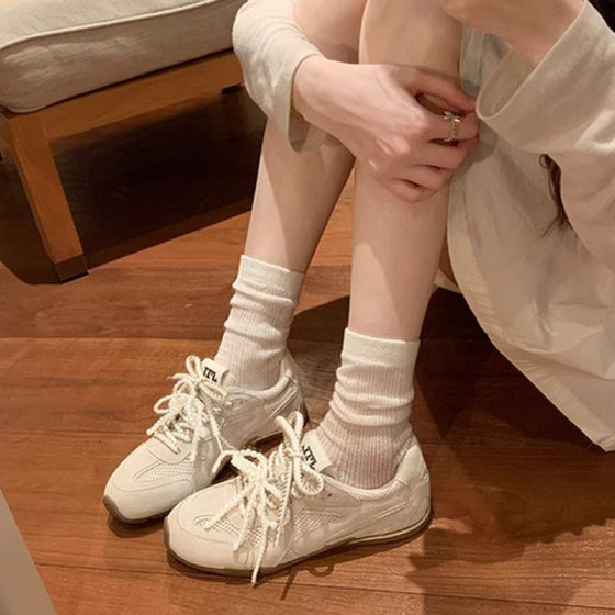 Grape mother with in stock leather increased pearl ballet virtue training shoes casual women's shoes plus size 41-43