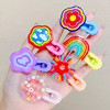 Acrylic rainbow hairgrip, hairpins, hair accessory