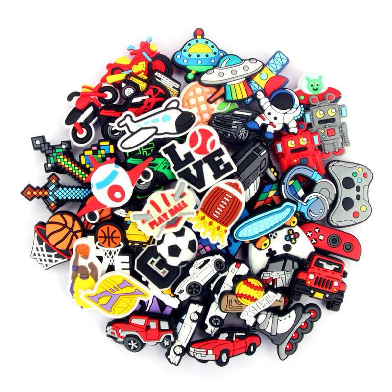 Random Croc Shoe Charms 203050100Pcs Pvc Shoe Charms Garden Shoe Accessories Children's Party Gift Charms
