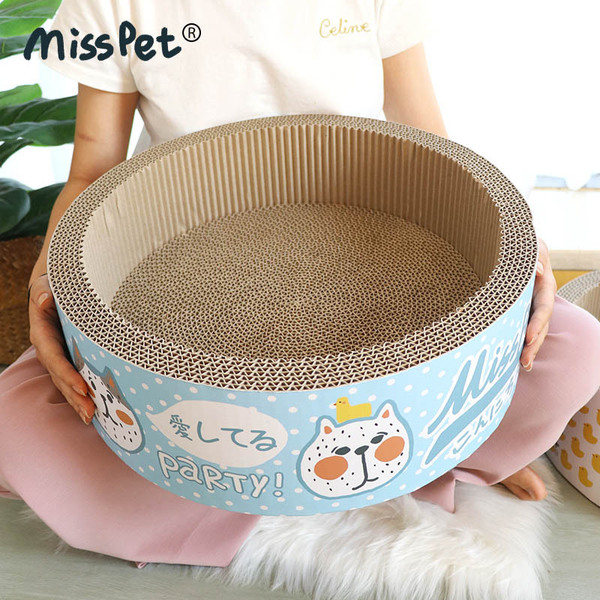 MISSPET cartoon cat grabbing bowl -type cat nest cat toy corrugated…