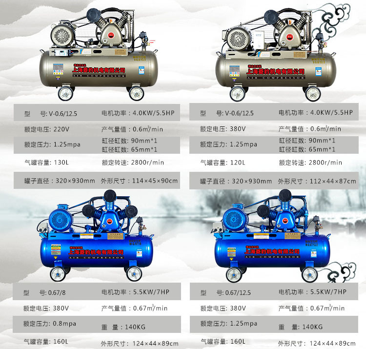 Shanghai Air Compressor Air Compressor High Power Air Pump Industrial Grade 380V Large Air Compressor Air Pump