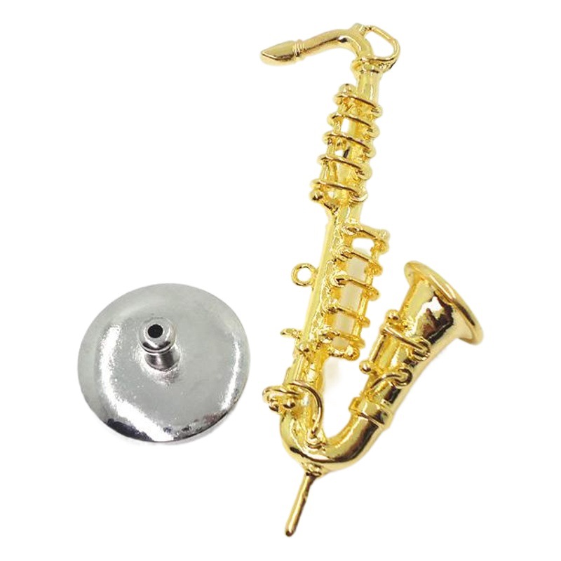 1:6 accesorios de casa de muñecas Dollhouse mini instrumento musical aleación saxofón modelo simulación escena de la vida