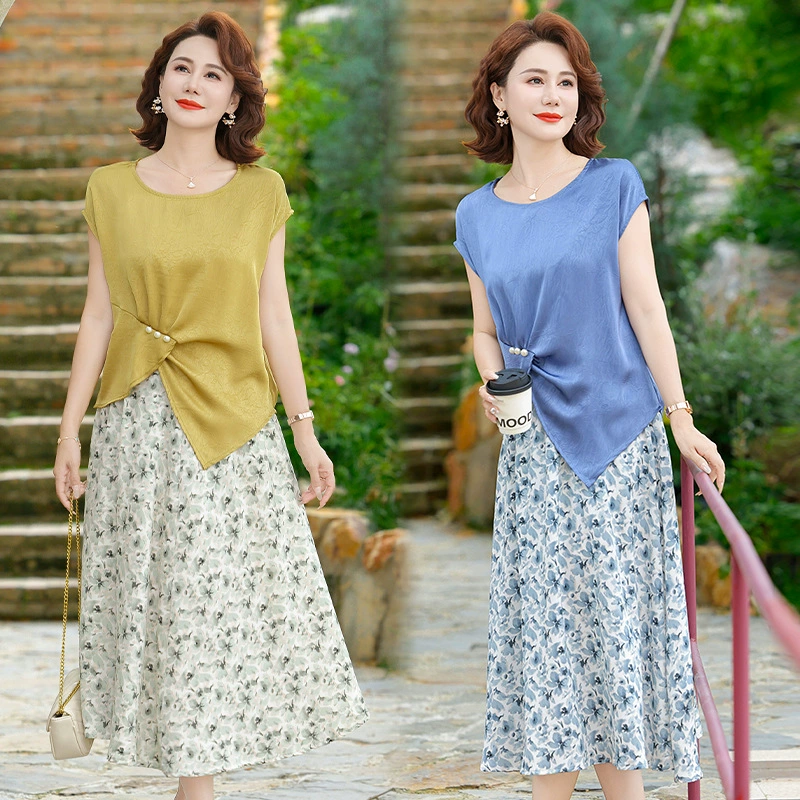 2025 мама летняя мода набор из двух частей