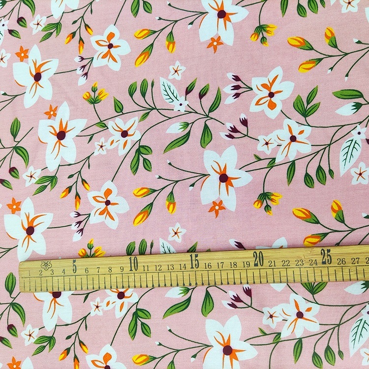 Moda transpirable cortes de impresión de rayon viscose tela vestido camisa
