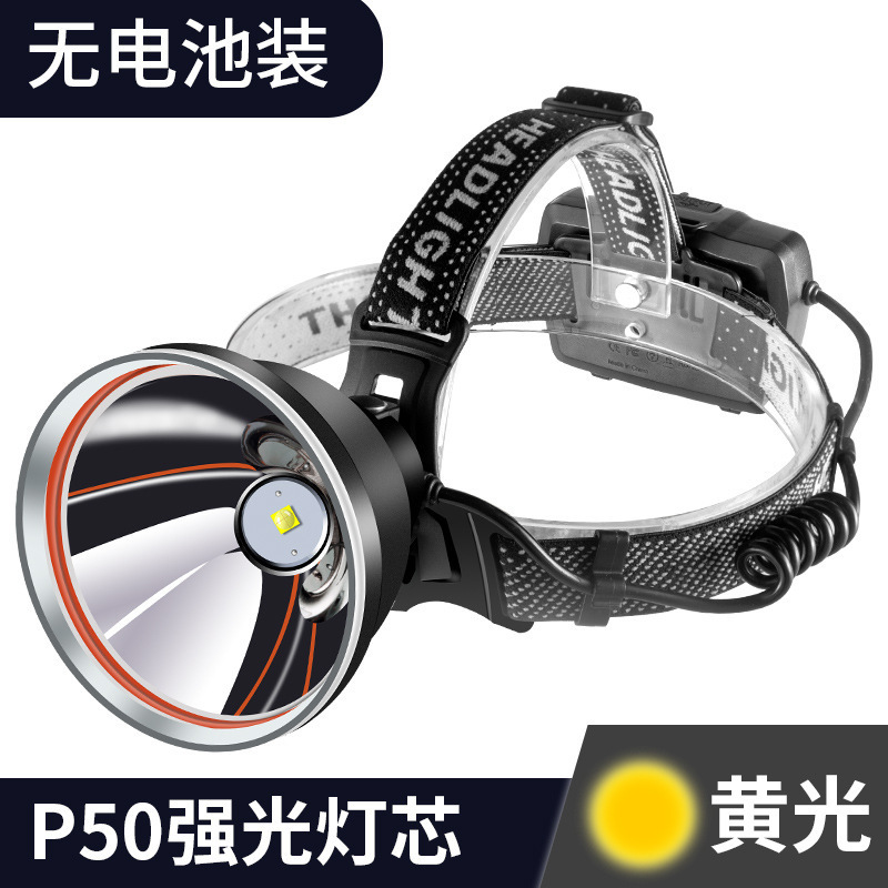 Nueva alta potencia P70 faro fuerte luz Super brillante noche al aire libre pesca reflector cabeza-montado USB recargable lámpara de minero al por mayor