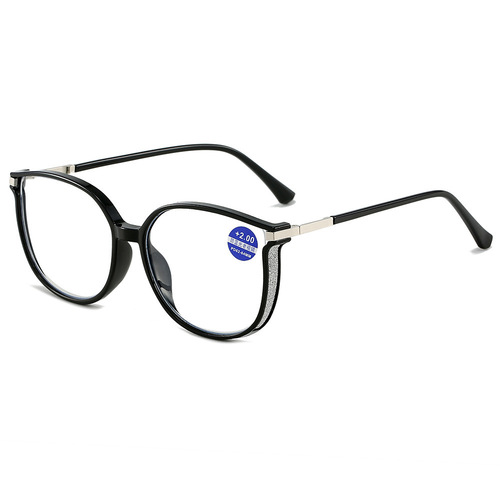 Stylish Sparkling Mirror Frame Reading Glasses, Versatile Casual High-Definition Anti-Blue Light Reading Glasses