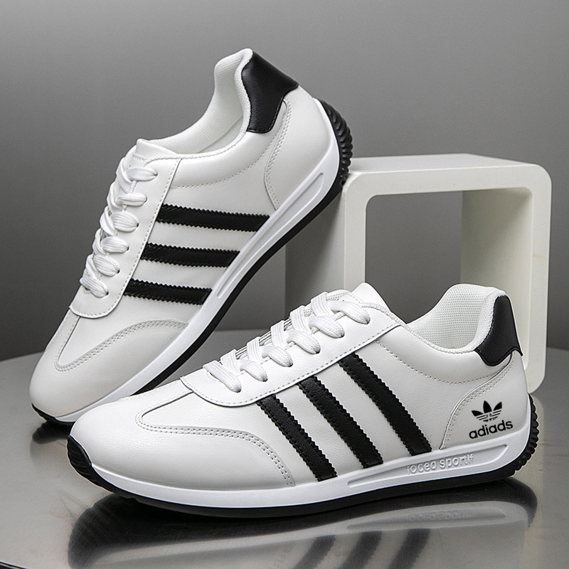 Adidas Men's Shoes New Leather Sports Shoes Breathable Casual Running Shoes Versatile Soft Sole Fashion Trendy Style Adidas Men's Shoes New Leather Sports Shoes Breathable Casual Running Shoes Versatile Soft Sole Fashion Trendy Style