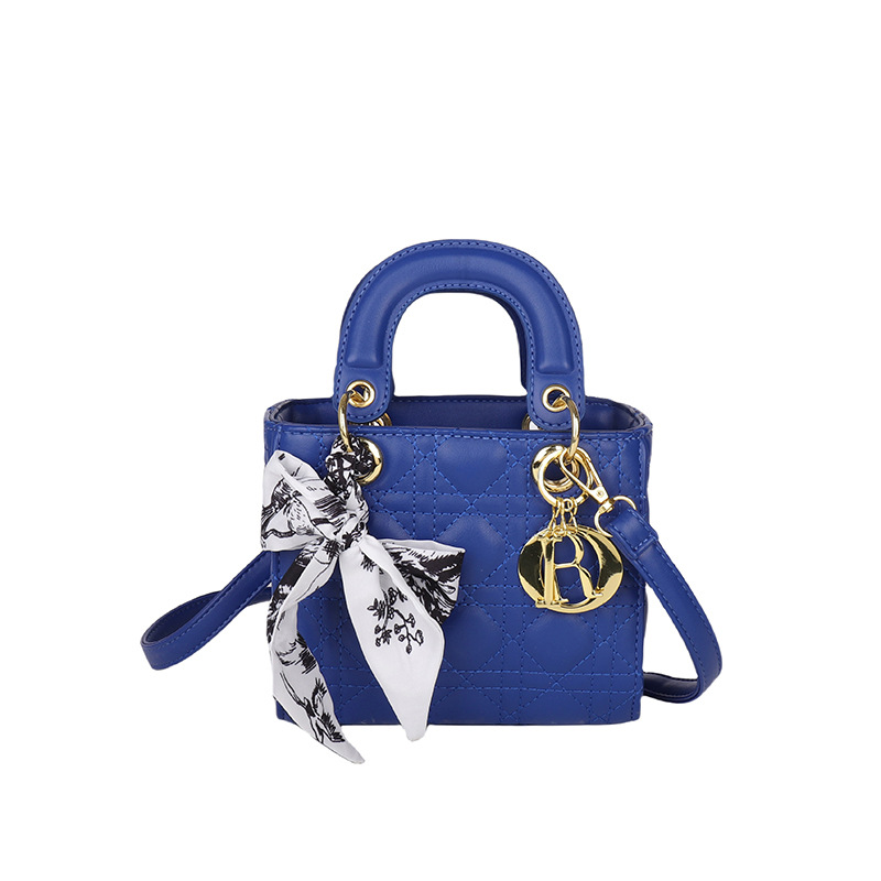 Daifei bordado bolso cuadrado pequeño bolso de moda pañuelo de seda para mujeres bolso lingge Senior nicho 2025 nuevo bolso para niños