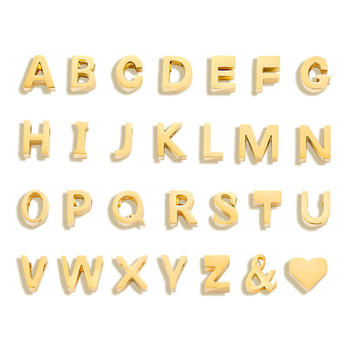 eManco supplies stainless steel letter pendant accessories 26 English letter pendants diy jewelry accessories
