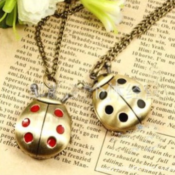 Creative necklace watch vintage pocket watch wholesale nail Worm Watch nail worm hanging watch beetle pocket watch