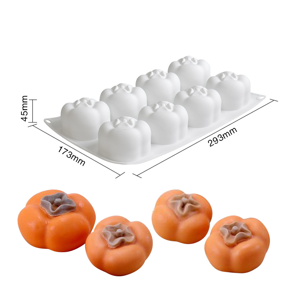 Melocotón manzana pera simulación fruta mousse pastel molde de silicona limón piña mango naranja cereza molde de postre