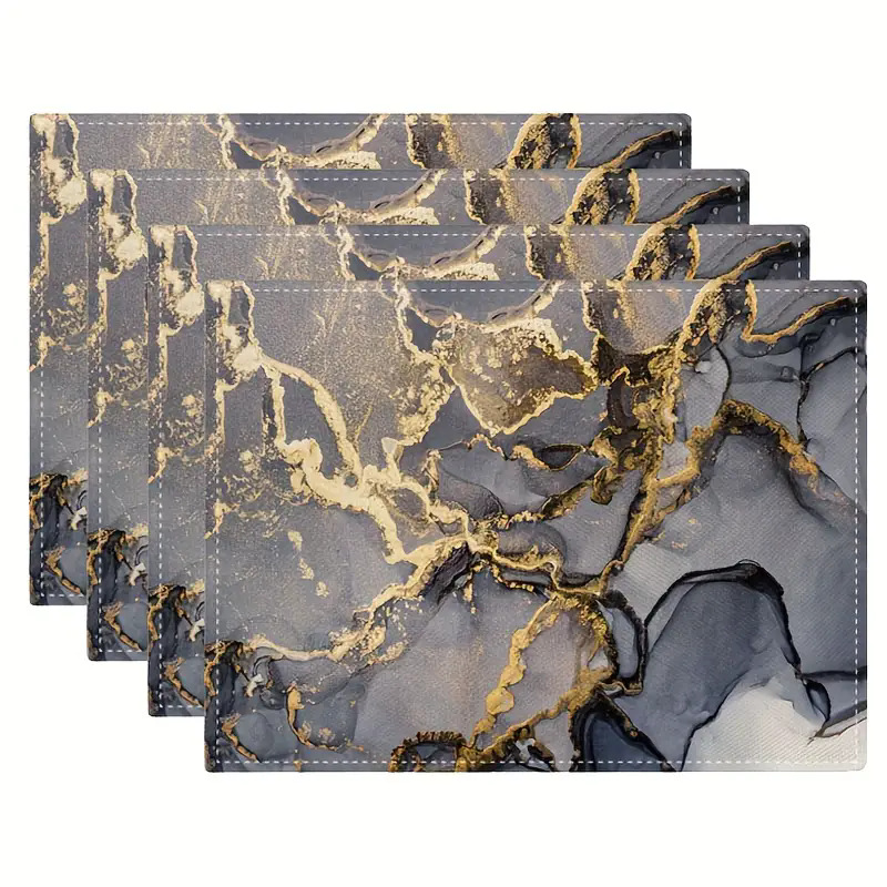 Transfronterizos lino almohadilla de mesa Aliexpress TEMU Amazon almohadilla de mesa cuadrada búfalo rojo almohadilla de Navidad Día de la Independencia